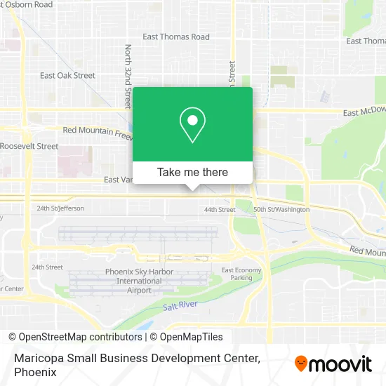 Maricopa Small Business Development Center map