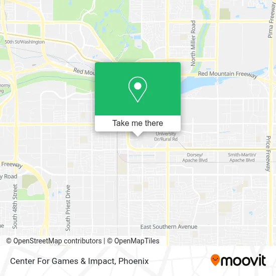 Center For Games & Impact map