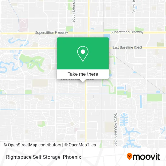 Rightspace Self Storage map