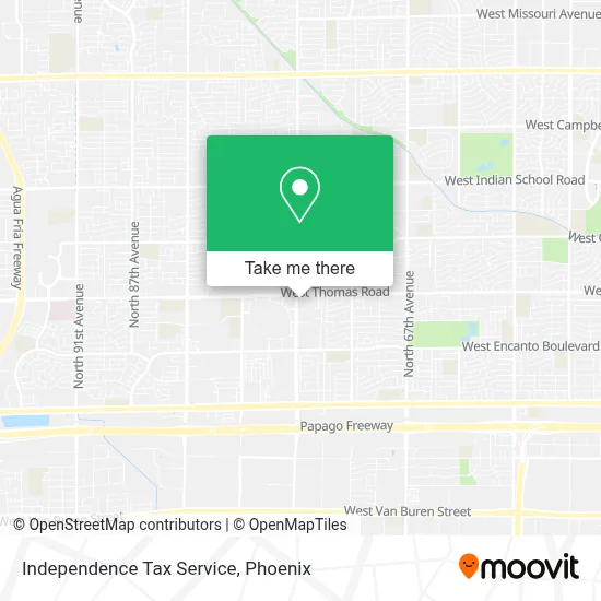 Independence Tax Service map