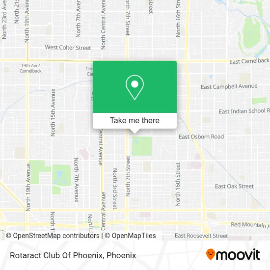 Rotaract Club Of Phoenix map