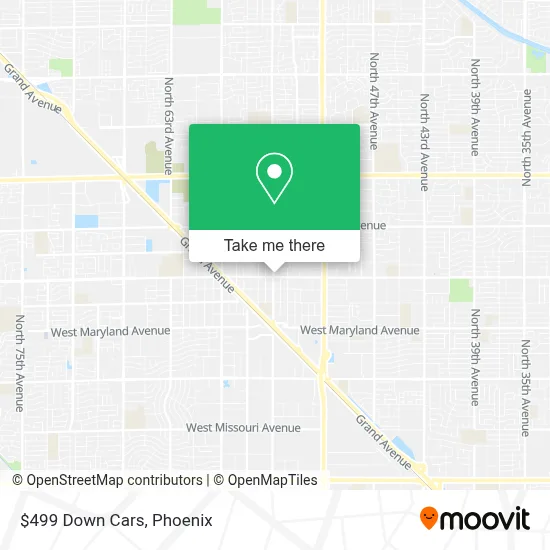 $499 Down Cars map