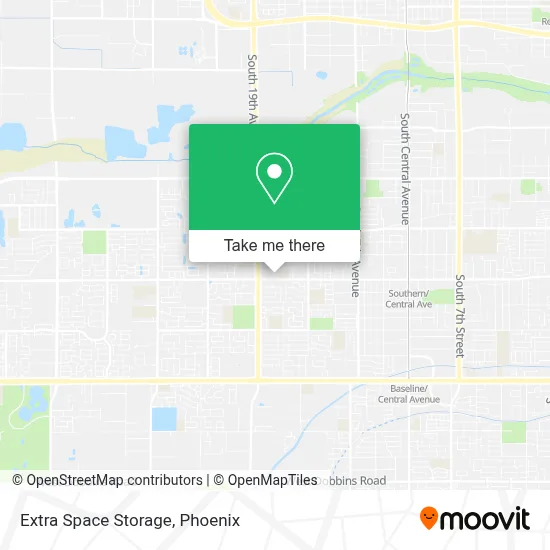 Extra Space Storage map