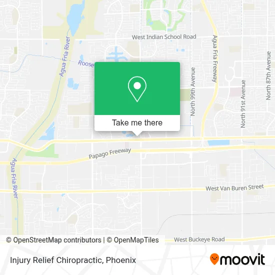Injury Relief Chiropractic map