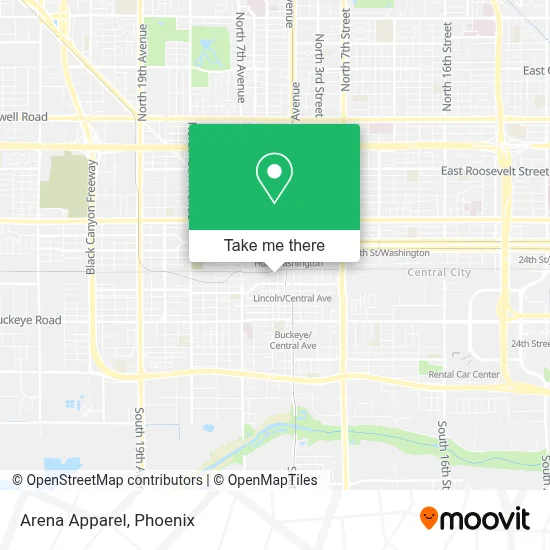 Arena Apparel map