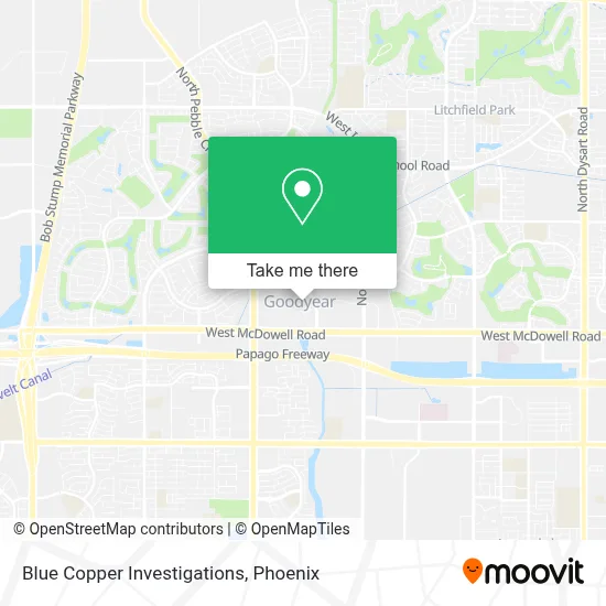 Blue Copper Investigations map