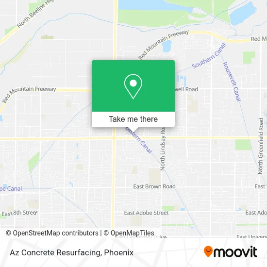 Az Concrete Resurfacing map