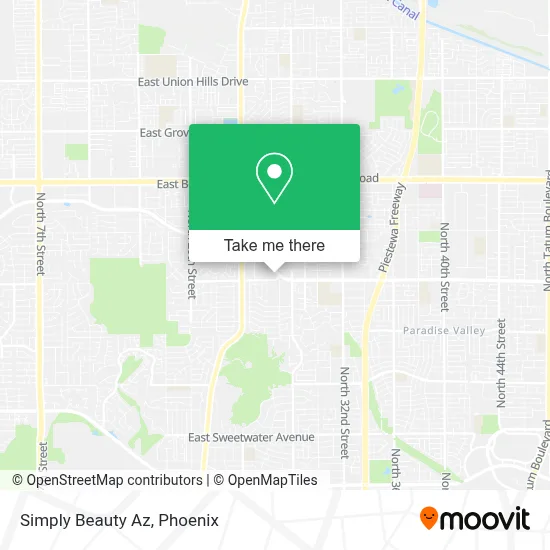 Simply Beauty Az map