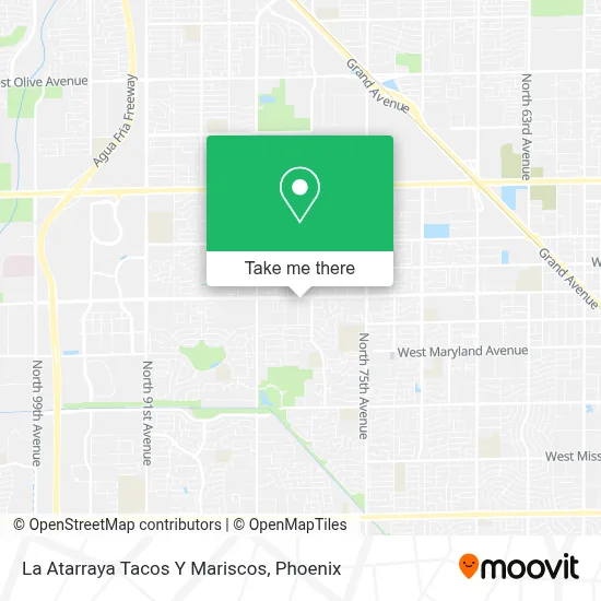 La Atarraya Tacos Y Mariscos map