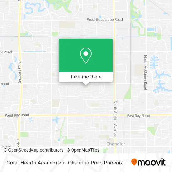 Great Hearts Academies - Chandler Prep map