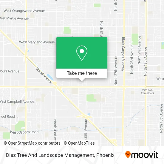 Diaz Tree And Landscape Management map