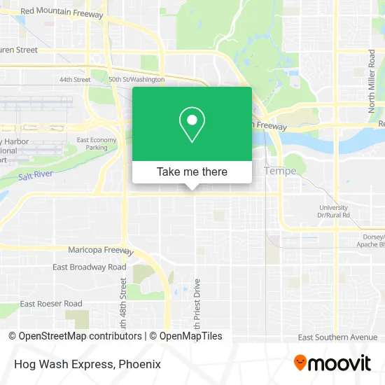 Hog Wash Express map