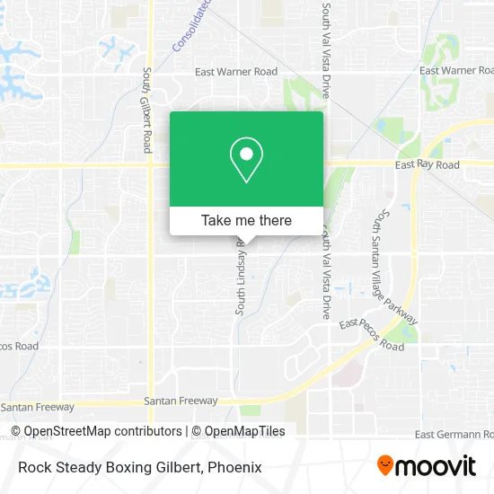 Rock Steady Boxing Gilbert map
