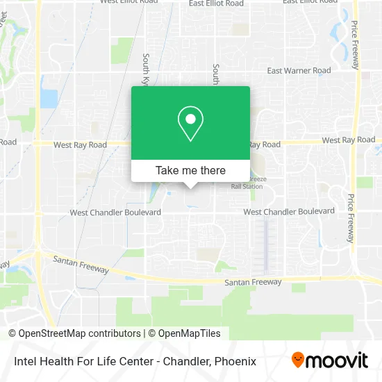 Intel Health For Life Center - Chandler map