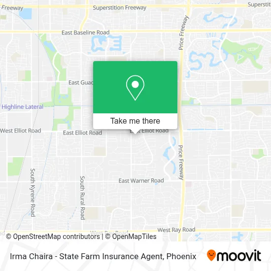 Irma Chaira - State Farm Insurance Agent map