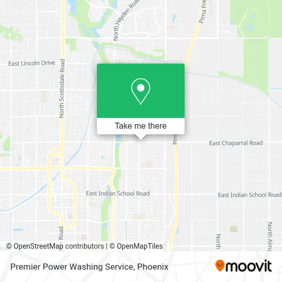 Premier Power Washing Service map