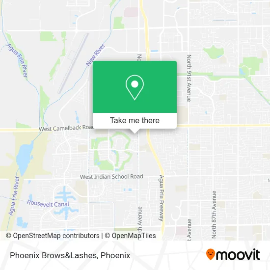 Phoenix Brows&Lashes map
