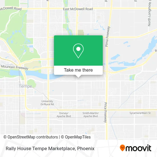 Rally House Tempe Marketplace map