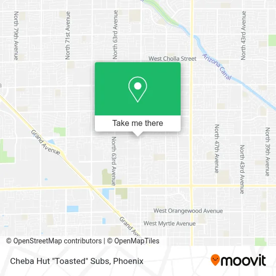 Cheba Hut "Toasted" Subs map