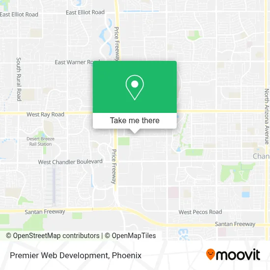 Premier Web Development map