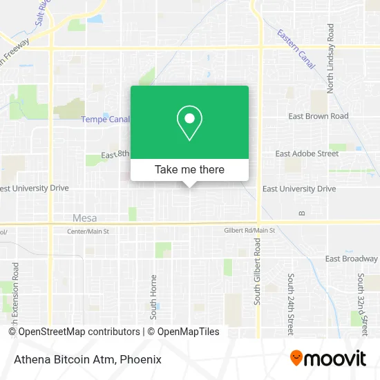 Athena Bitcoin Atm map