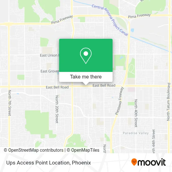Ups Access Point Location map