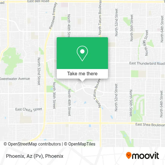 Phoenix, Az (Pv) map