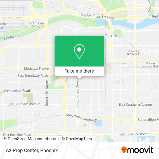 Az Prep Center map