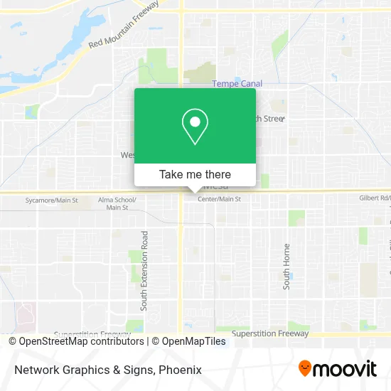 Network Graphics & Signs map