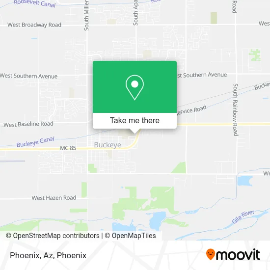 Phoenix, Az map