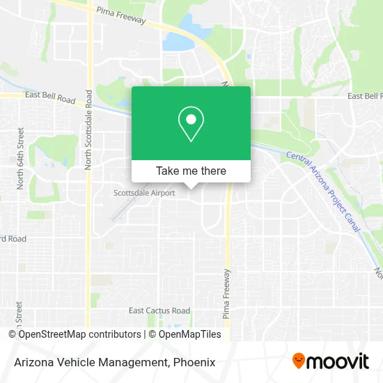 Arizona Vehicle Management map