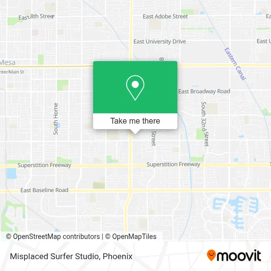 Misplaced Surfer Studio map