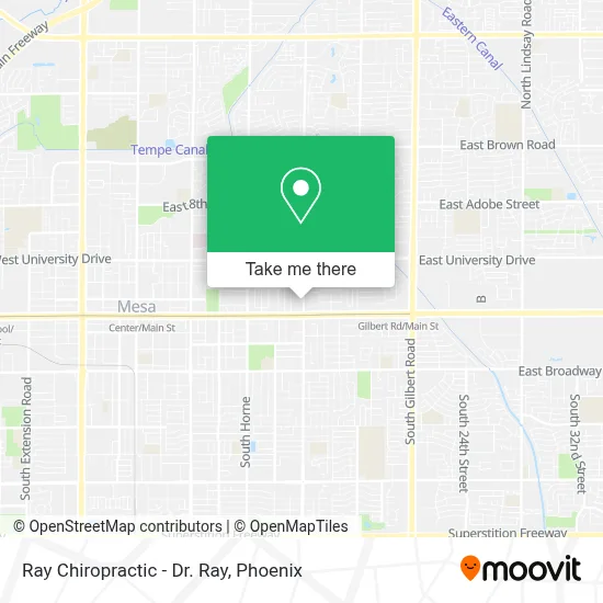 Ray Chiropractic - Dr. Ray map