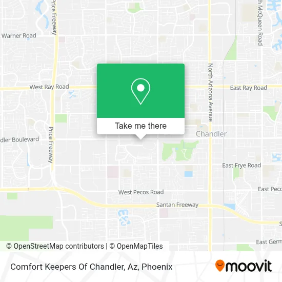 Comfort Keepers Of Chandler, Az map