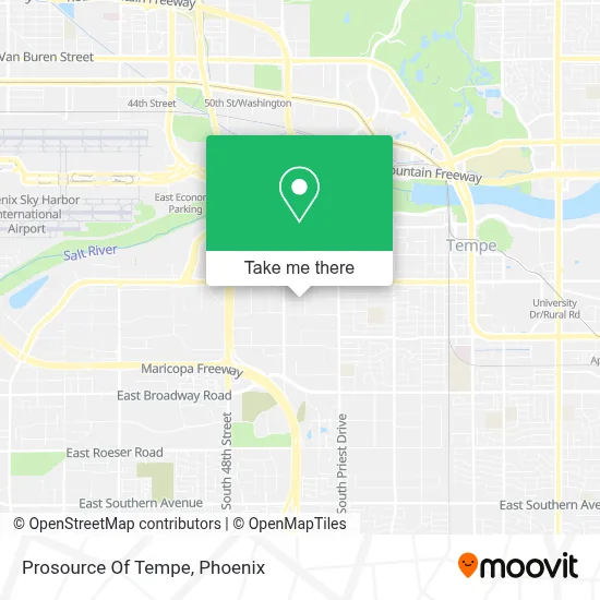 Prosource Of Tempe map