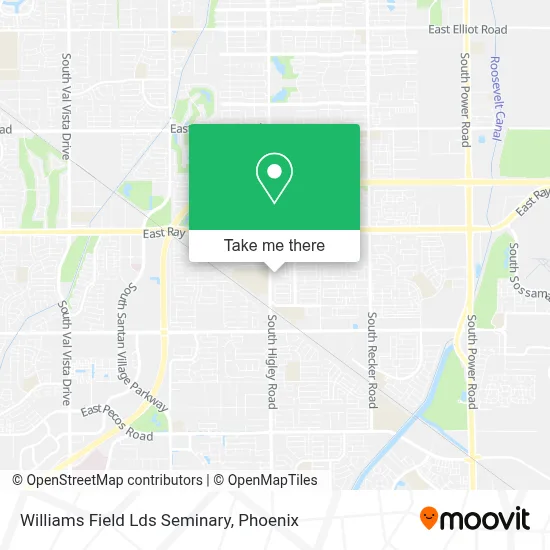 Williams Field Lds Seminary map