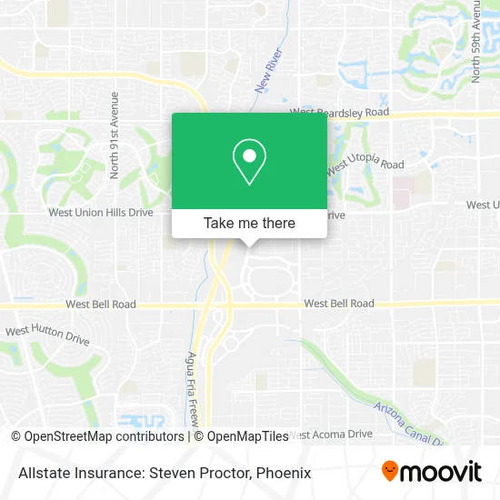 Allstate Insurance: Steven Proctor map