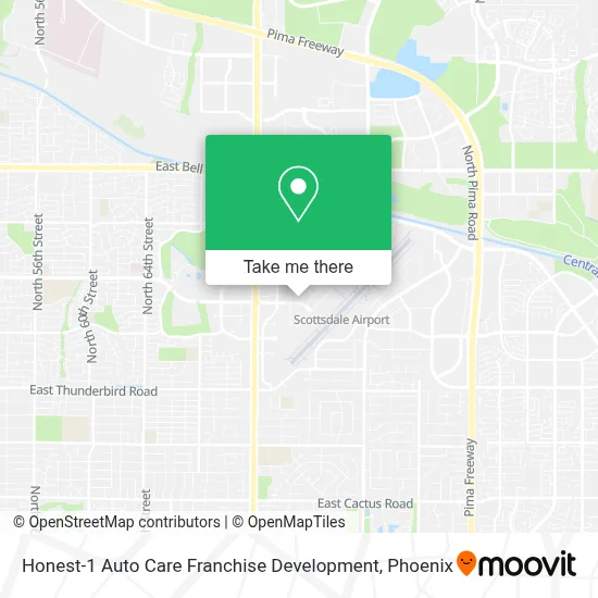 Honest-1 Auto Care Franchise Development map