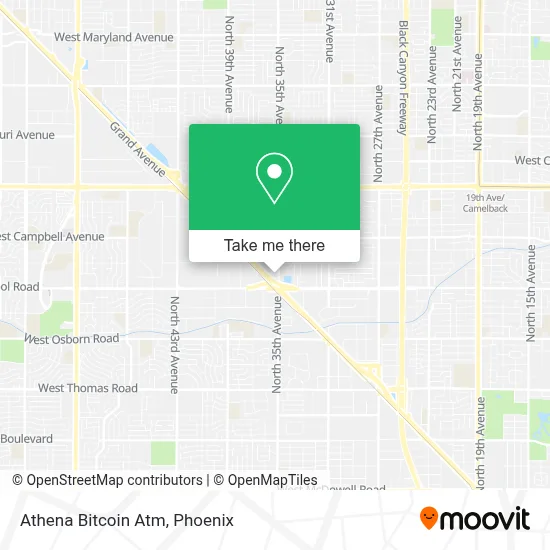 Athena Bitcoin Atm map