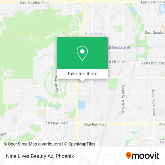 Nine Lives Beauty Az map