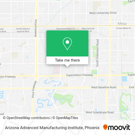 Arizona Advanced Manufacturing Institute map