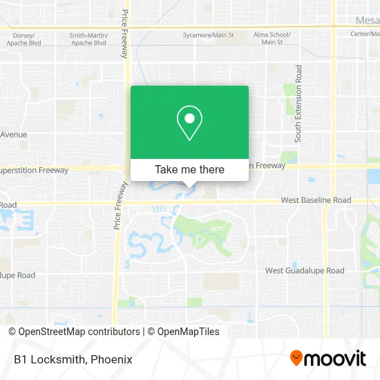 B1 Locksmith map