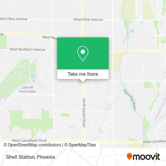 Shell Station map