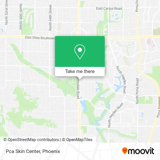 Pca Skin Center map