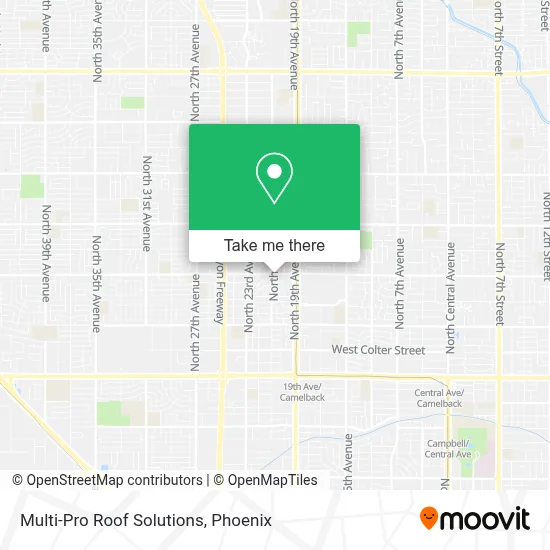Multi-Pro Roof Solutions map