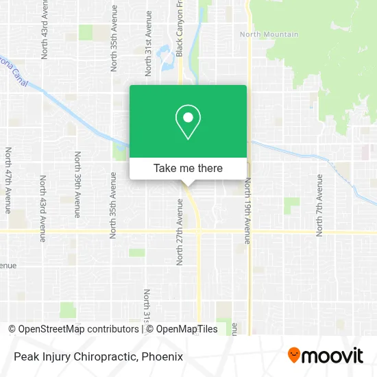 Peak Injury Chiropractic map