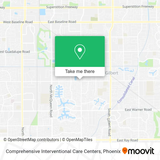 Comprehensive Interventional Care Centers map