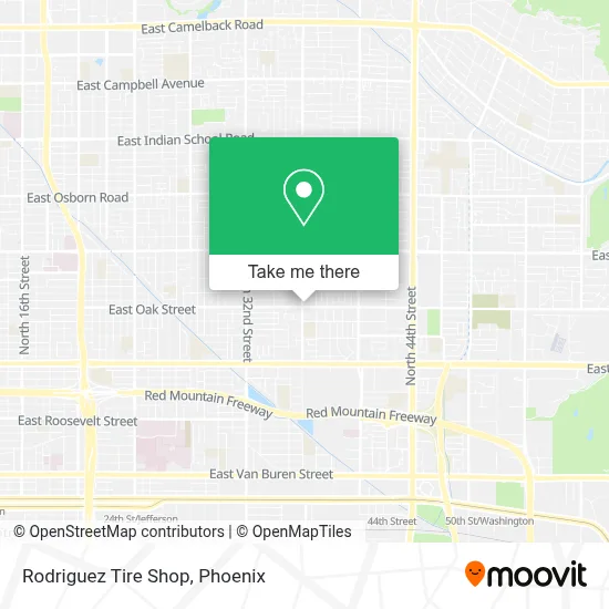 Rodriguez Tire Shop map
