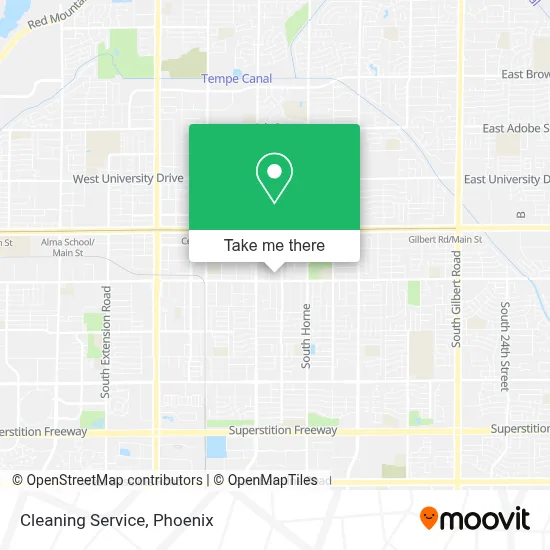 Cleaning Service map