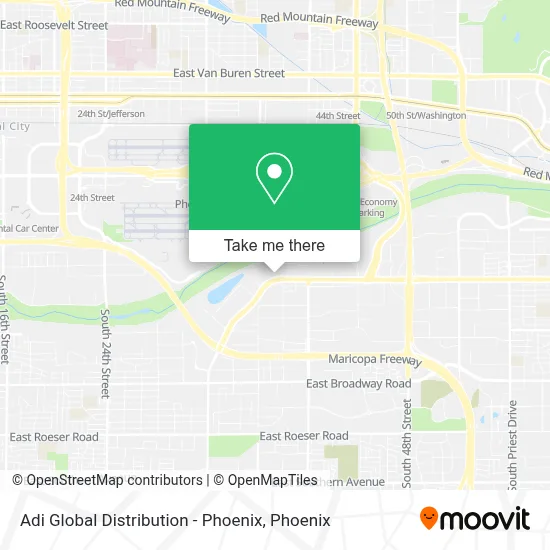 Adi Global Distribution - Phoenix map